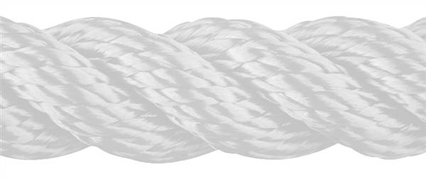 TRECCIA POL. ROUND LINE BIANCO MM.14