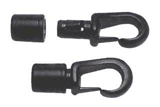 GANCIO IN NYLON X ELASTICO MM. 5/6