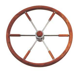 VOLANTE INOX E LEGNO DIAM. 60