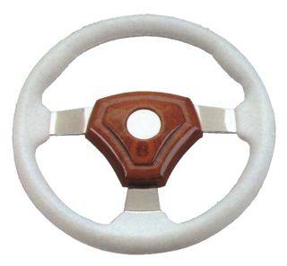 VOLANTE IN POLIURET. BIANCO DIAM.35