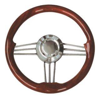 VOLANTE IN ACC.INOX E MOGANO CM.35