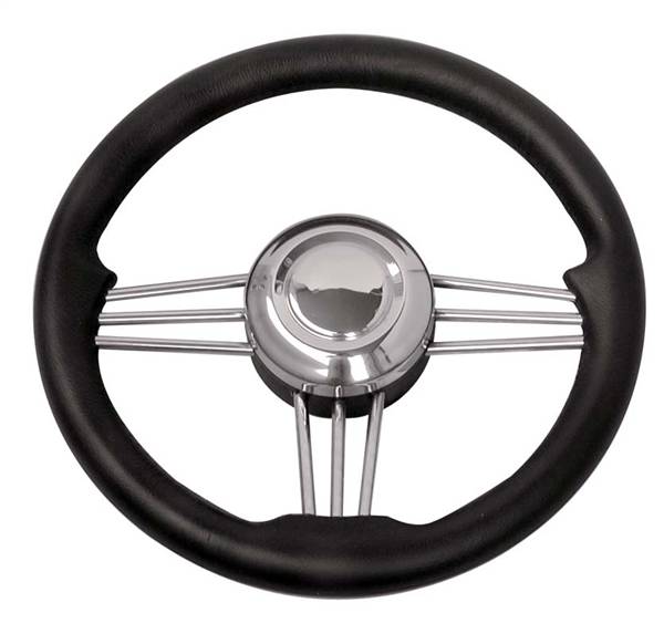 VOLANTE INOX IMPUGNAT. NERO CM.35