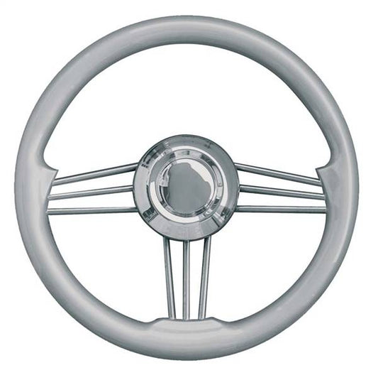 VOLANTE INOX IMPUGNAT.GRIGIO MET. CM.35