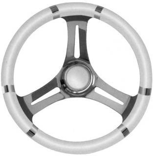VOLANTE INOX IMP.POL.BIANCO DIAM.35