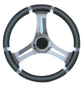 VOLANTE INOX IMP.POL.NERO DIAM. 35