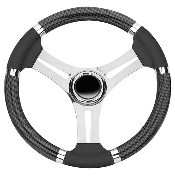 VOLANTE INOX IMPUGNAT.CARBONIO CM.35