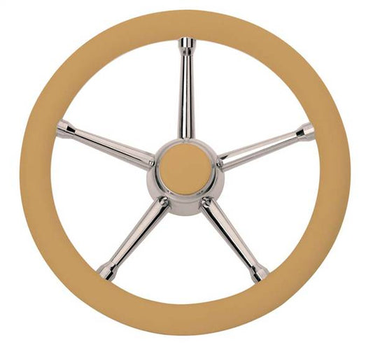 VOLANTE INOX IMPUGNAT.AVORIO CM.35