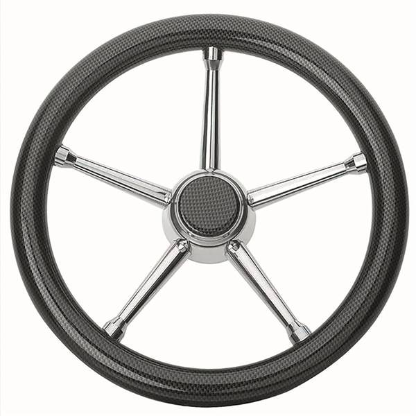VOLANTE INOX IMPUGNAT.CARBONIO CM.35