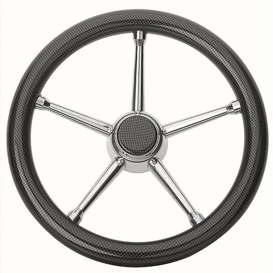 VOLANTE INOX IMPUGNAT.CARBONIO CM.35