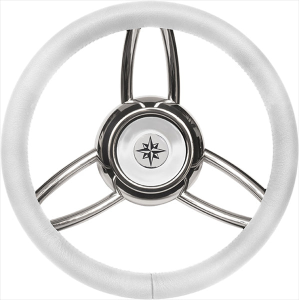 Volante Inox Imp.pol.bianco Diam.35