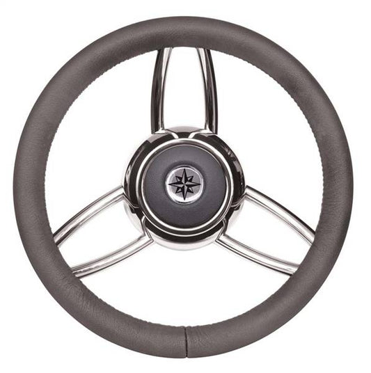 VOLANTE INOX IMPUGNAT.GRIGIO CM.35
