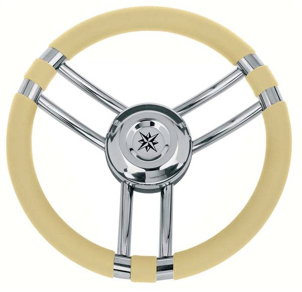 VOLANTE INOX IMPUGNAT.AVORIO CM.35