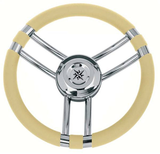 VOLANTE INOX IMPUGNAT.AVORIO CM.35