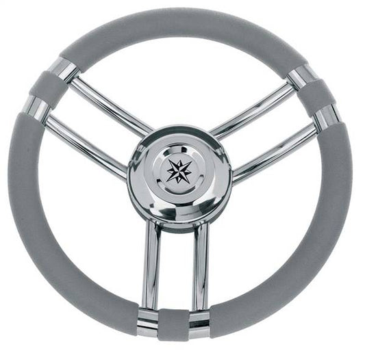VOLANTE INOX IMPUGNAT.GRIGIO CM.35