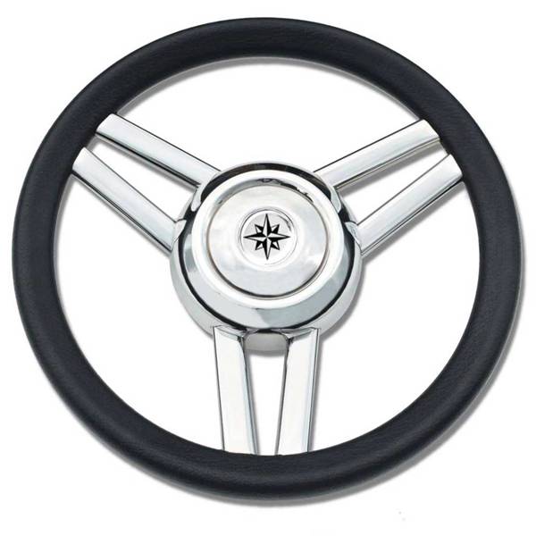 VOLANTE INOX IMP.POL. NERO