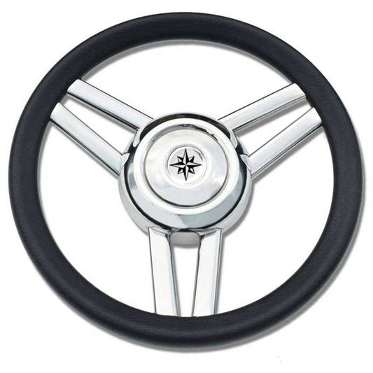 VOLANTE INOX IMP.POL. NERO