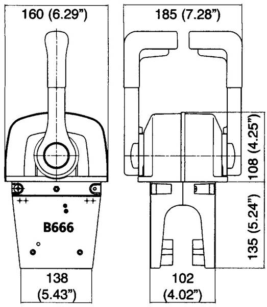 MONOLEVA B666 PER DUE MOTORI