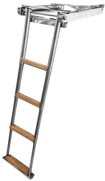 SCALETTA SOTTOPL.TELESC. 4 GR.LEGNO