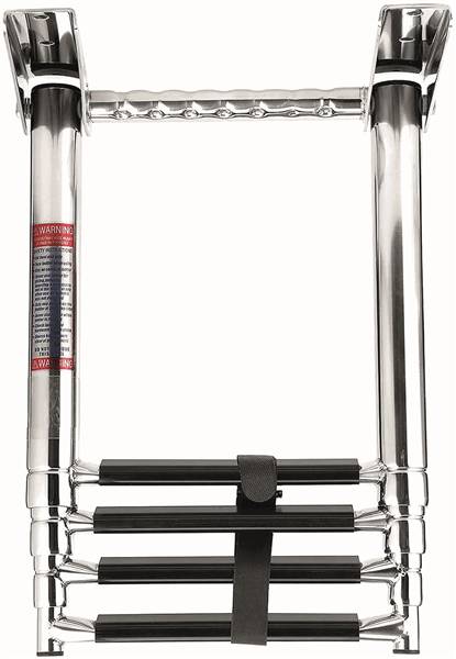 SCALETTA TELESCOPICA INOX C/MANIGLIA 4GR