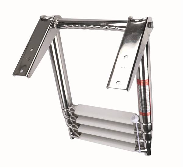 SCALETTA TELESCOPICA INOX C/MANIGLIA 4GR