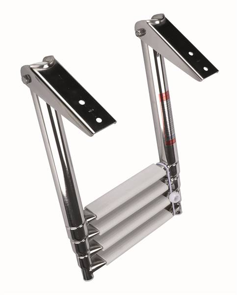 SCALETTA TELESCOPICA INOX 4 GRADINI