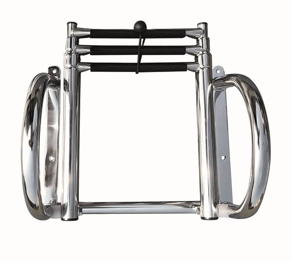 SCALETTA TELESCOPICA INOX C/BRACC. 3GR.
