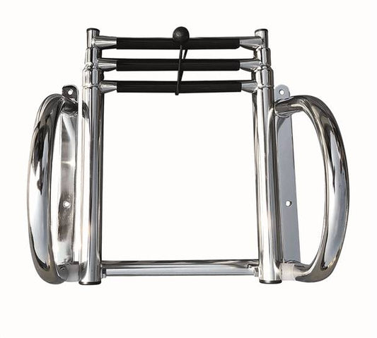 SCALETTA TELESCOPICA INOX C/BRACC. 3GR.