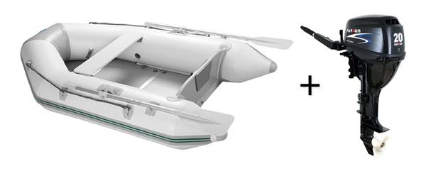 BATTELLO LEGNO CM.380 + MOTORE 20 HP