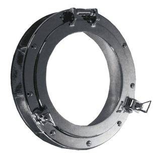OBLO TONDO IN OTTONE CROMATO