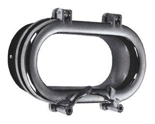 OBLO' OVALE IN OTTONE CROMATO