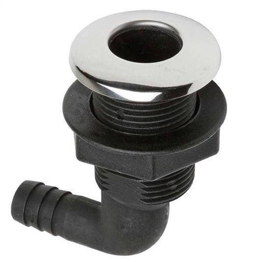 PASSASCAFO 9O° COLLARE INOX D.19