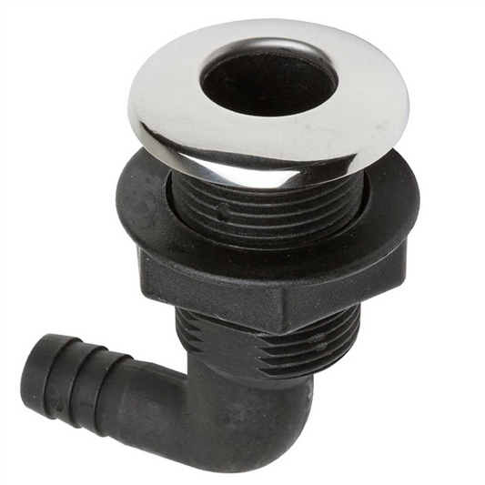 PASSASCAFO 9O° COLLARE INOX D.25