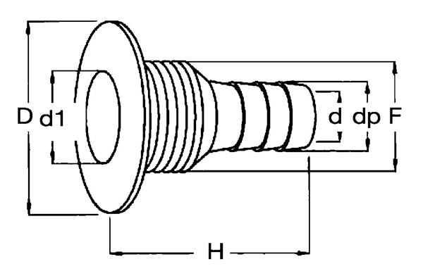 SCARICO CON PORTAGOMMA MM.35