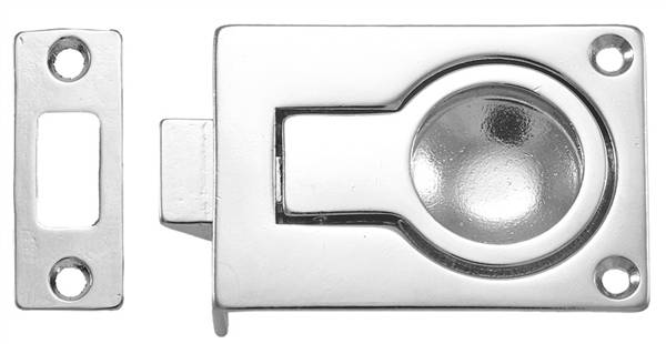 MANIGLIA IN OTTONE CROMATO MM.57X40