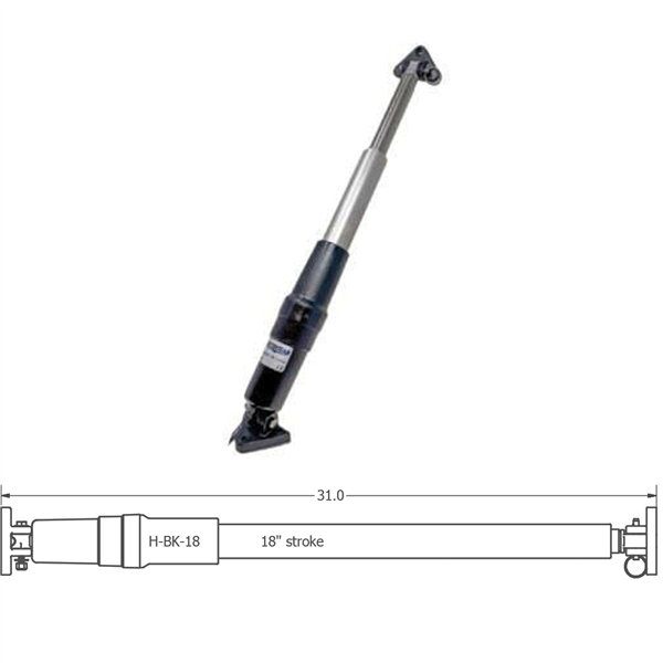 ATTUATORE LECTROTAB 18"/457,2 MM. 12V