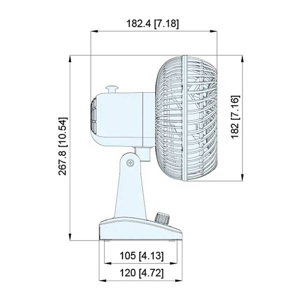 ELETTROVENTILATORE REGOLABILE TMC 12V