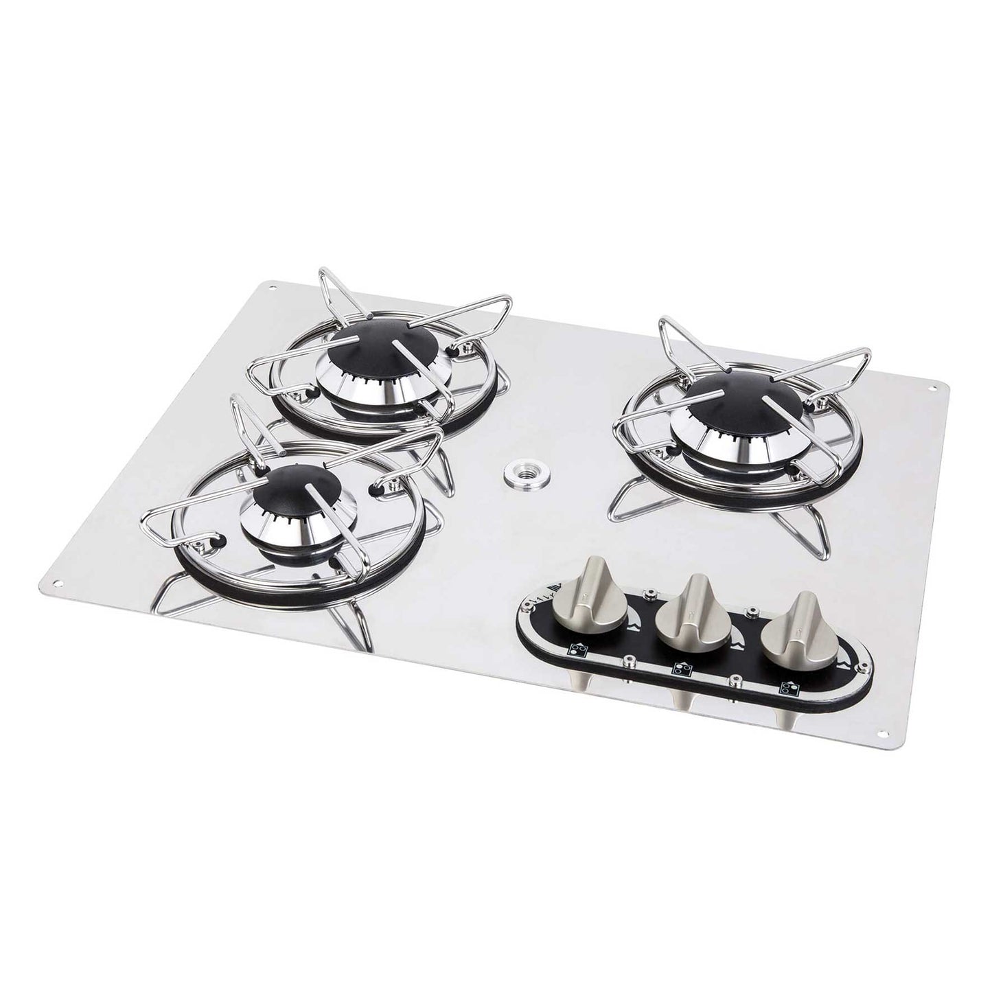 Piano Cottura Inox Incasso 3 Fuochi