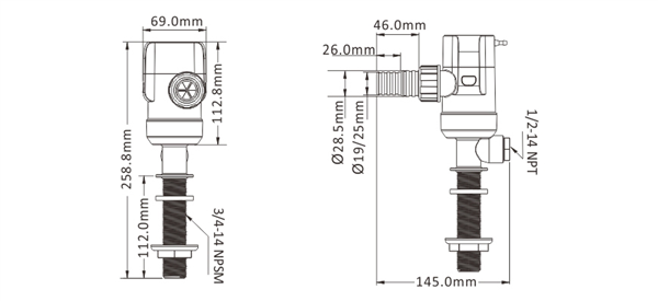 POMPA PESCATO 1100 GPH 12V