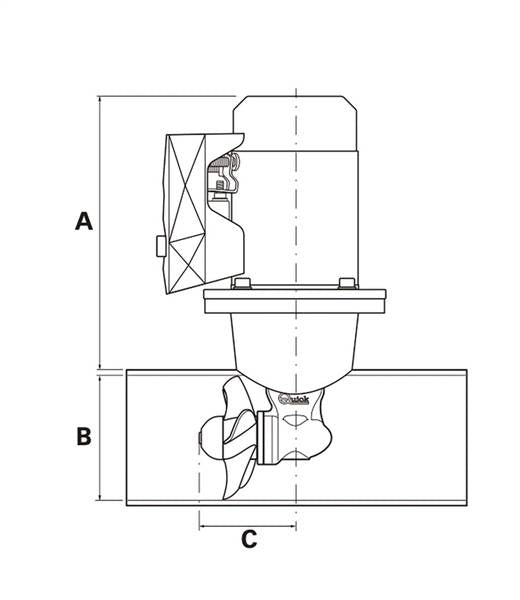 ELICA DI MANOVRA BTQ 110-25 12 VOLT