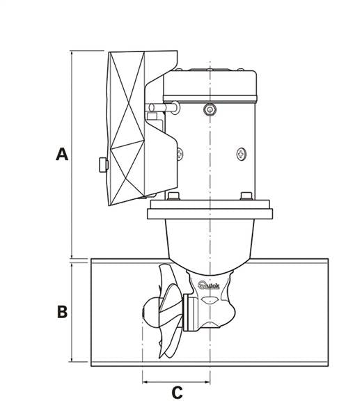 ELICA DI MANOVRA  BTQ 125-30 12 VOLT