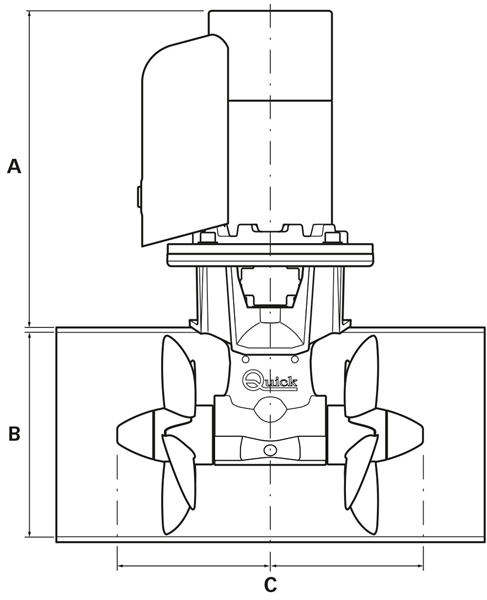 Kit Elica Di Prua Btq 1808524 24v D185mm