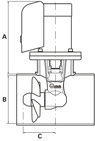 ELICA DI PRUA BTQ 185-95 24 VOLT