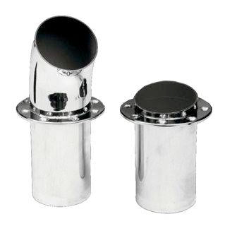 TERMINALE S.CURVO MM.150 ACC.INOX