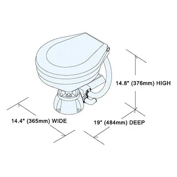 WC ELETTRICO TMC 24/V LARGE
