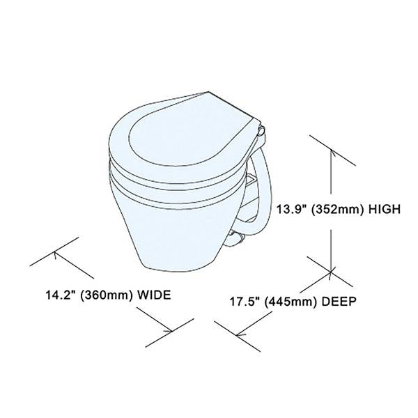 W.C. ELETTRICO TMC 24V C/COVER COMPACT