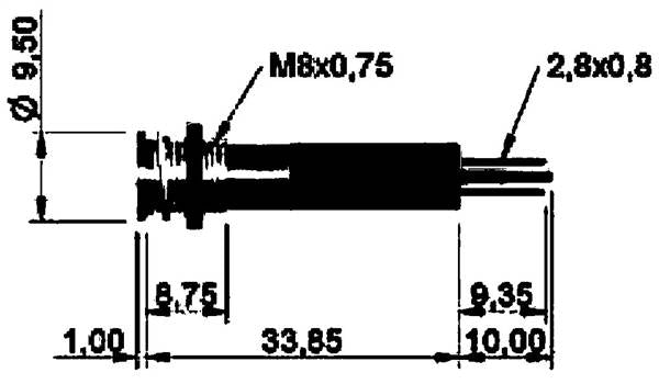 SPIA LED MM.8 GIALLO 12 V