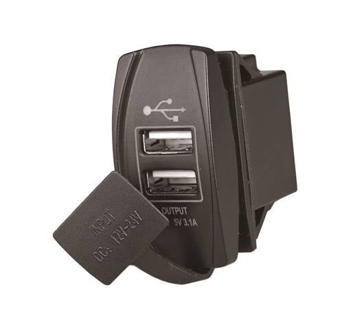 CARICA USB DOPPIA CON CAPPUCCIO