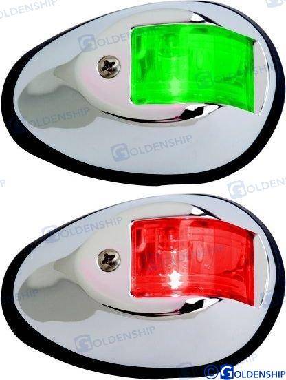 COPPIA FANALI INOX A LED
