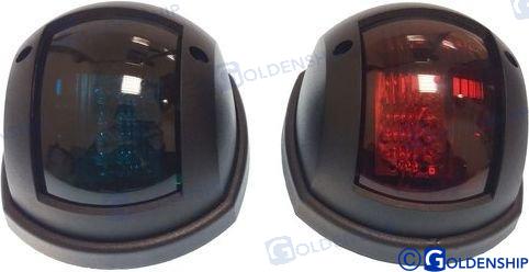 COPPIA FANALI PLAST.NERA A LED