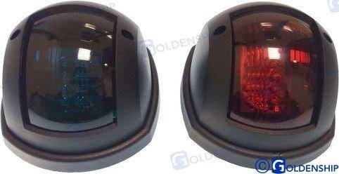 COPPIA FANALI PLAST.NERA A LED